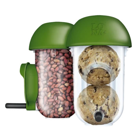 Mangeoire Lona "Voersilo D2 Combi" - Vert